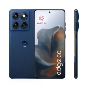 Motorola Edge 60 512 Go, Smartphone debloqué, écran 6,67", Appareil Photo 50 MP, Batterie 5200 mAh, Gibraltar Marine (Blue), Coque de Protection et câble USB C Inclus