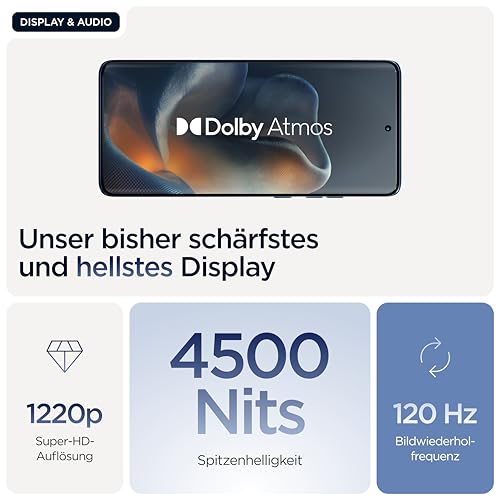 Motorola Edge 60 512 Go, Smartphone debloqué, écran 6,67", Appareil Photo 50 MP, Batterie 5200 mAh, Gibraltar Marine (Blue), Coque de Protection et câble USB C Inclus – Image 8