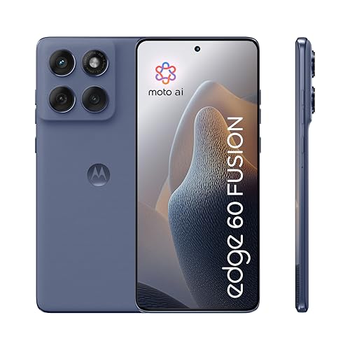 Motorola Edge 60 Fusion 256 Go, Smartphone debloqué, écran 6,67", Appareil Photo 50 MP, Batterie 5200 mAh, Slipstream (Gris), Coque de Protection et câble USB C Inclus – Image 2