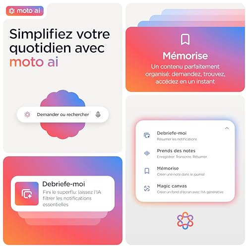 Motorola Edge 60 Fusion 256 Go, Smartphone debloqué, écran 6,67", Appareil Photo 50 MP, Batterie 5200 mAh, Slipstream (Gris), Coque de Protection et câble USB C Inclus – Image 3