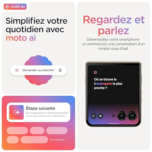 Motorola razr 60 Ultra 16, 512 Go, Smartphone debloqué, écran 4", Appareil Photo 50 MP avec IA, Batterie 4700 mAh, Mountaintrail (Bois), Coque de Protection et câble USB C Inclus – Image 3