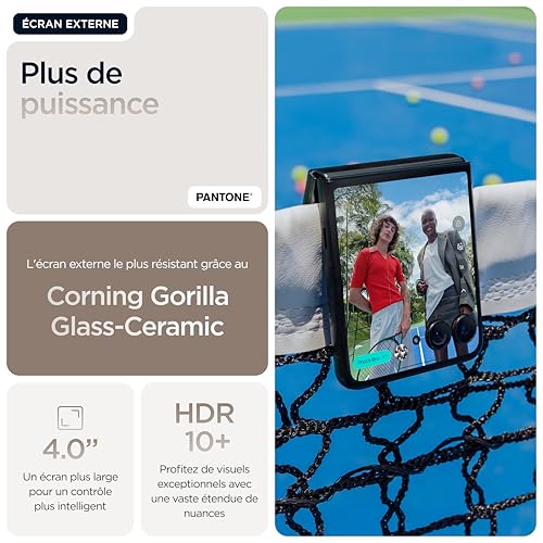 Motorola razr 60 Ultra 16, 512 Go, Smartphone debloqué, écran 4", Appareil Photo 50 MP avec IA, Batterie 4700 mAh, Mountaintrail (Bois), Coque de Protection et câble USB C Inclus – Image 4