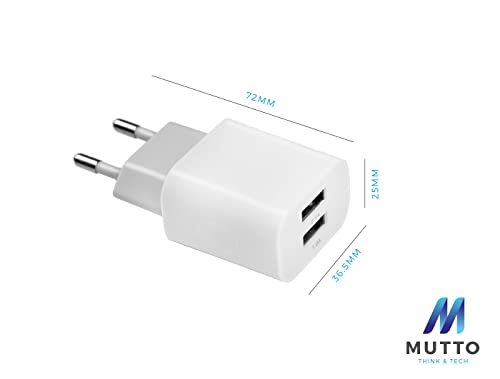 Mutto Adaptateur de Voyage 3 en 1 - Chargeur USB Multi-Universel avec Prises USB-C, Micro USB et Lightning - Câble Inclus – Image 7