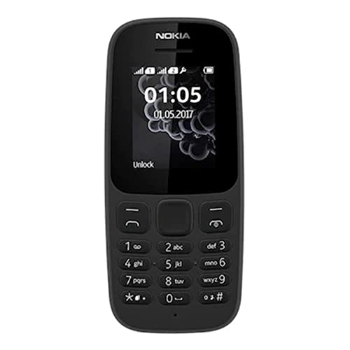 Nokia 105 - Téléphone portable débloqué GSM (Ecran 1,8 pouces, ROM 4Mo, Double SIM) Noir – Image 2