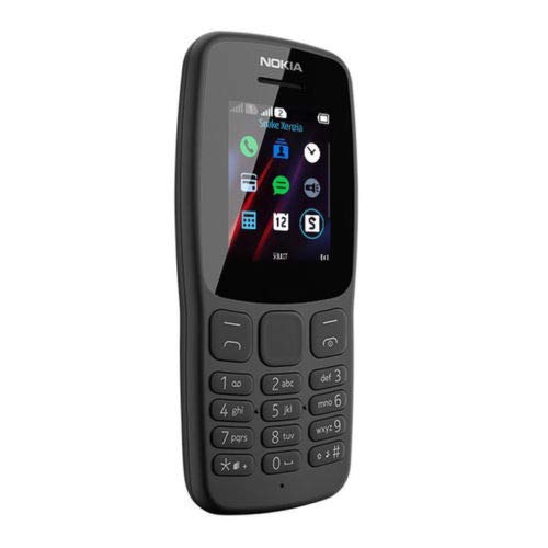 Nokia 106 unlocked 4GB Dual Sim 2018 Gris Foncé avec Lampe Torche LED Radio FM Grand Bouton Téléphone – Image 3