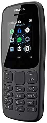 Nokia 106 unlocked 4GB Dual Sim 2018 Gris Foncé avec Lampe Torche LED Radio FM Grand Bouton Téléphone – Image 7