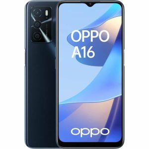 OPPO A16 - Smartphone Débloqué - Téléphone 4G - 3 Go de RAM 32 Go de Stockage Extensible 256 Go - IPX4-2 Jours d'Autonomie - Triple Caméra avec IA - Noir