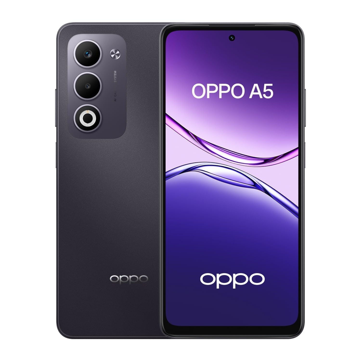OPPO A5, Smartphone Android, 6 Go RAM + 128 Go, Déverrouillé, Dark Purple