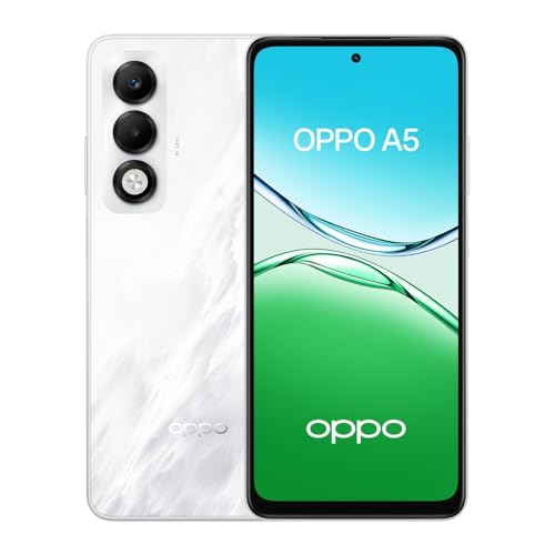 OPPO A5, Smartphone Android, 6 Go RAM + 128 Go, Déverrouillé, Mist White – Image 2
