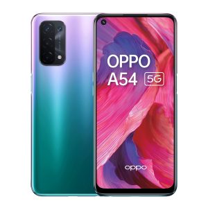OPPO A54 5G - 4 Go de RAM et 64 Go + Stockage Extensible sans Carte SIM (écran de 6,5", Batterie de 5000 mAh, Appareil Photo 48 MP, taux de rafraîchissement 90 Hz) - Violet Fantastique