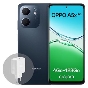 OPPO A5x 4G 4Go RAM + 128Go ROM, Smartphone débloqué avec IA, écran 6,67 Pouces 90 Hz, Appareil Photo 32 Mpx avec autofocus, Batterie 6000 mAh, IP65, Midnight Blue (Chargeur SUPERVOOC 45 W Inclus)