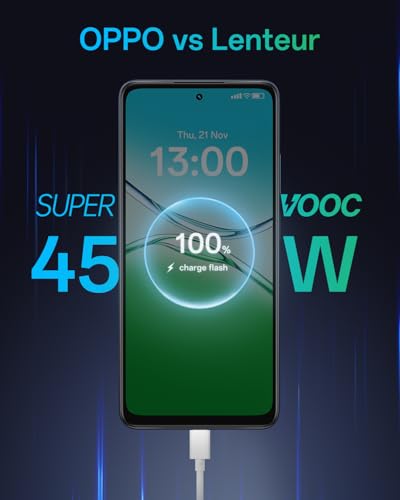 OPPO A5x 4G 4Go RAM + 128Go ROM, Smartphone débloqué avec IA, écran 6,67 Pouces 90 Hz, Appareil Photo 32 Mpx avec autofocus, Batterie 6000 mAh, IP65, Midnight Blue (Chargeur SUPERVOOC 45 W Inclus) – Image 6