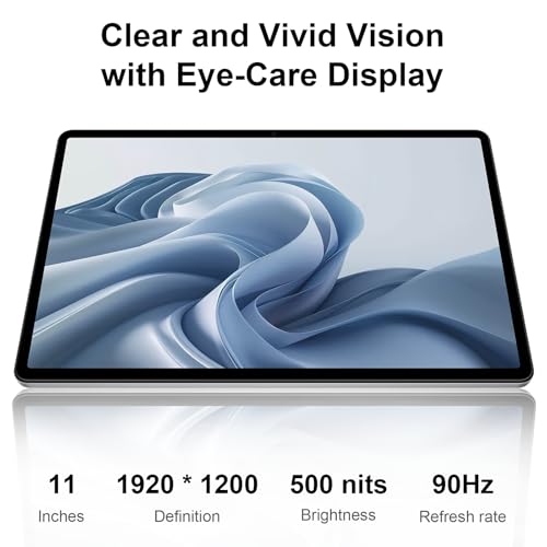 OPPO Pad SE Tablette Android 15, Écran 11" FHD 90Hz, WiFi, 4Go+128Go, Mode Enfant Personnalisé, Grande Batterie 9340mAh, Anti-reflet, Caméra 5MP, 4 Haut-parleurs, Google Service, Twilight Bleu – Image 3