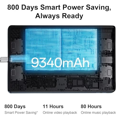 OPPO Pad SE Tablette Android 15, Écran 11" FHD 90Hz, WiFi, 4Go+128Go, Mode Enfant Personnalisé, Grande Batterie 9340mAh, Anti-reflet, Caméra 5MP, 4 Haut-parleurs, Google Service, Twilight Bleu – Image 5