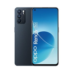 OPPO Reno 6, Smartphone 5G Débloqué, 8 Go RAM + 128 Go, Ecran AMOLED 90Hz 6,43", Caméra 64 MP, Mode 108 MP, Charge Rapide 100% en 28 mins, 4300 mAh, Design Ultra Fin et Léger, Noir [version FR]