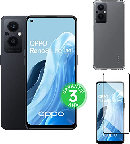 OPPO Reno 8 Lite - Smartphone 5G - 8 Go RAM + 128 Go - Triple Capteur Photo 64 MP, Frontal 32 MP - Écran AMOLED 60 Hz 6,43” - Batterie 4500 mAh + Charge Rapide 33W - Noir Cosmique (Reconditionné) – Image 2