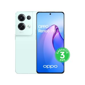 OPPO Reno 8 Pro - Smartphone 5 G - 8 Go RAM + 256 Go - Triple Capteur Photo 64 MP, Frontal 32 MP - Écran AMOLED 120 Hz 6,7” - Batterie 4500 mAh - Noir Glacé [version FR] (Reconditionné)