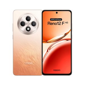 OPPO Reno12F 4G - Smartphone débloqué avec IA, 16 Go (8 Go + 8 Go) 256 Go, écran 2.5D AMOLED 6,7", appareil photo 50 + 8 + 32 MP, Android, IP64, batterie 5000 mAh, charge rapide 45 W - Amber Orange