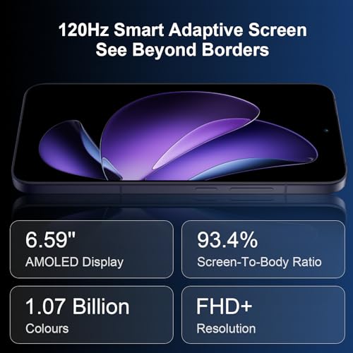 OPPO Reno13 5G 12+256Go, IA Smartphone Android Débloqué, Téléphone Portable, Dimensity 8350 5G, Écran 120Hz 6,59" AMOLED, SUPERVOOC 80W, Batterie 5600mAh, IP69, Caméra AI 50MP, Vidéo 4K, NFC, Bleu – Image 5