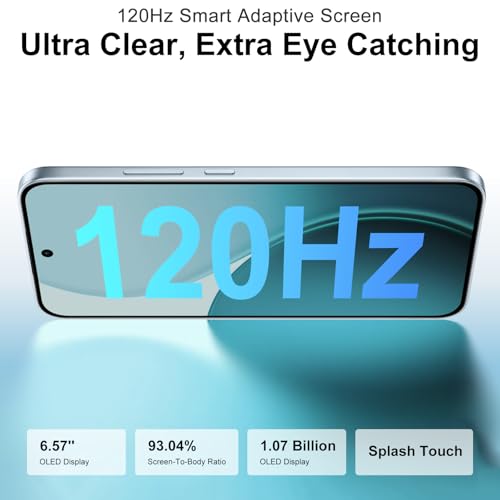 OPPO Reno14 FS 5G 12+512Go Téléphone, IA Smartphone Android Débloqué, Écran 120Hz 6,57" AMOLED, Caméra 50MP, Batterie 6000mAh, SUPERVOOC 45W, Snapdragon 6 Gen 1, IP69, Vidéo 4K, NFC, Dual SIM, Bleu – Image 5