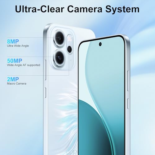 OPPO Reno14 FS 5G 12+512Go Téléphone, IA Smartphone Android Débloqué, Écran 120Hz 6,57" AMOLED, Caméra 50MP, Batterie 6000mAh, SUPERVOOC 45W, Snapdragon 6 Gen 1, IP69, Vidéo 4K, NFC, Dual SIM, Bleu – Image 6