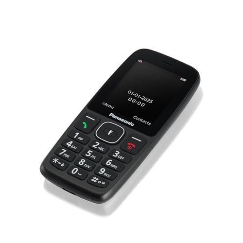 Panasonic KX-TF400EXB Téléphone à Touches 4G Facile à Utiliser, Volte, autonomie fiable Jusqu’à 200 Heures en Mode Veille, Charge USB-C, écran de 2,4 Pouces, Bluetooth, résistance à l’Eau IP44, Noir – Image 2