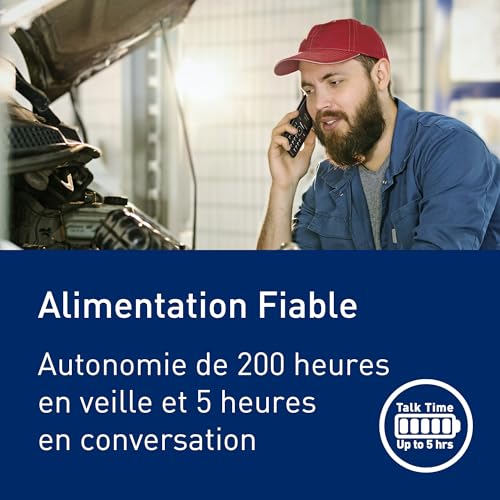 Panasonic KX-TF400EXB Téléphone à Touches 4G Facile à Utiliser, Volte, autonomie fiable Jusqu’à 200 Heures en Mode Veille, Charge USB-C, écran de 2,4 Pouces, Bluetooth, résistance à l’Eau IP44, Noir – Image 3