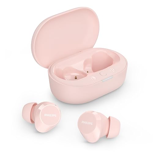 Philips TAT1209PK True Wireless in Ear Bluetooth Headphones - Small Buds. Great Value Natural Sound. Dynamic Bass, Pocket-Sized Charging Case, Clear Calls - Pink – Image 2