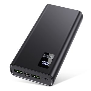 Power Bank 24000 mAh, Petite mais puissante (Sortie et entrée USB C), 5 A, Batterie Externe avec Fonction de Charge Rapide, Grande capacité, Compatible avec iPhone 14, 13, 12, Samsung, Apple Xiaomi