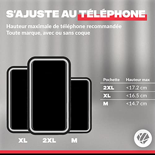 SHAPEHEART innovation française, Brassard telephone sport universel pour running, course à pied, rando... Brassard pour smartphone avec pochette magnétique détachable imperméable – Image 6