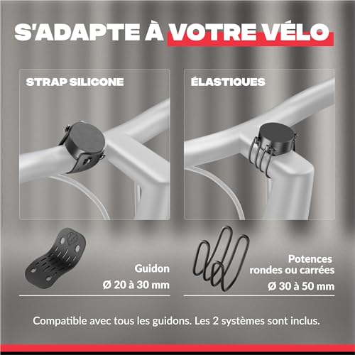 SHAPEHEART innovation française, Support telephone vélo magnétique, Pochette imperméable détachable. Porte téléphone vélo électrique. Support telephone vélo, trottinette, VTT... Accessoire vélo – Image 5