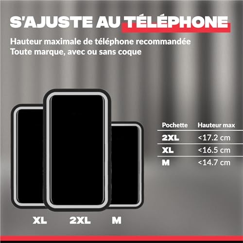 SHAPEHEART innovation française, Support telephone vélo magnétique, Pochette imperméable détachable. Porte téléphone vélo électrique. Support telephone vélo, trottinette, VTT... Accessoire vélo – Image 6