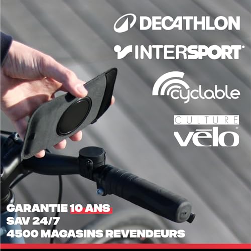 SHAPEHEART innovation française, Support telephone vélo magnétique, Pochette imperméable détachable. Porte téléphone vélo électrique. Support telephone vélo, trottinette, VTT... Accessoire vélo – Image 7