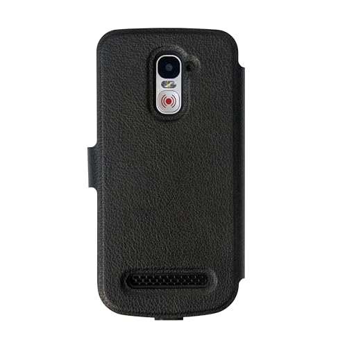 SWISSVOICE - S510-M Wallet Case - Coque De Protection Smartphone - Format Portefeuille avec Porte-Cartes De Crédit - Fermeture Magnétique - pour Smartphone pour Sénior S510-M - Noir – Image 5
