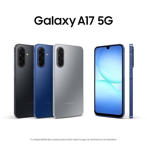 Samsung Galaxy A17 5G 128 Go, Smartphone Android déverrouillé, écran 6,7", Batterie 5000 mAh, Bleu, Version FR – Image 3