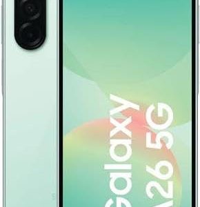 Samsung Galaxy A26 5G, Smartphone Android, 128 Go, Smartphone déverrouillé, Vert d'eau