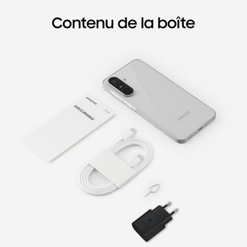 Samsung Galaxy A56 5G, Smartphone Android, 128 Go, Chargeur Secteur Rapide 25W Inclus, Smartphone déverrouillé, Gris, Version FR – Image 6