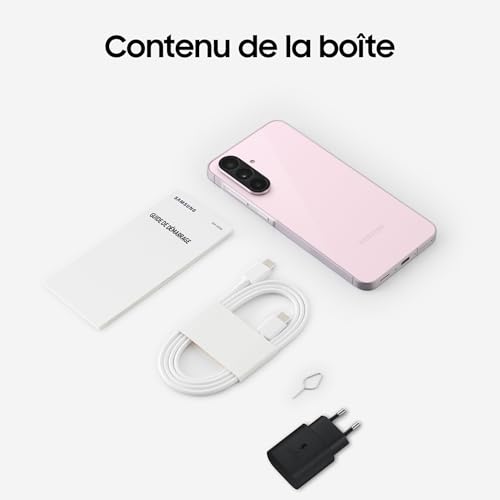 Samsung Galaxy A56 5G, Smartphone Android, 128 Go, Chargeur Secteur Rapide 25W Inclus, Smartphone déverrouillé, Rose, Version FR – Image 6