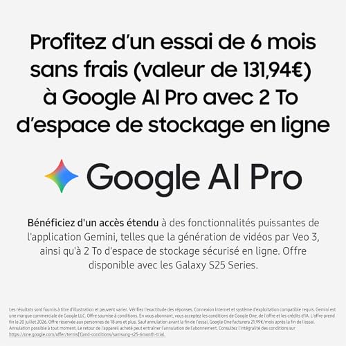 Samsung Galaxy S25 Ultra, Smartphone Android 5G avec Galaxy AI, 256 Go, Chargeur secteur rapide 25W inclus, Smartphone déverrouillé, Argent Titane, Version FR – Image 4