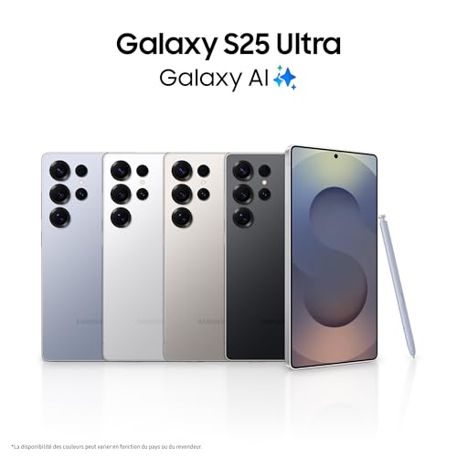 Samsung Galaxy S25 Ultra, Smartphone Android 5G avec Galaxy AI, 256 Go, Chargeur secteur rapide 25W inclus, Smartphone déverrouillé, Bleu Titane, Version FR – Image 3