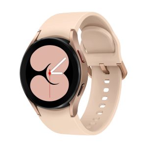 Samsung Galaxy Watch4, montre connectée Bluetooth ronde, Wear OS, montre de fitness, tracker d'activité, 40 mm, or rose avec garantie du fabricant de 36 mois [exclusif sur Destockage Multimédia]