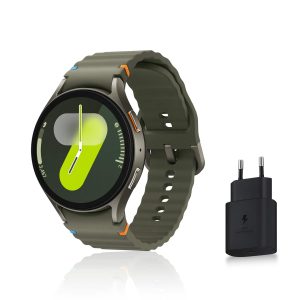 Samsung Galaxy Watch7, Montre Connectée, Suivi de Santé, Suivi de Sport, 44mm, Bluetooth, Vert, Galaxy AI, Chargeur secteur inclus (Version FR) [Exclusivité Destockage Multimédia]