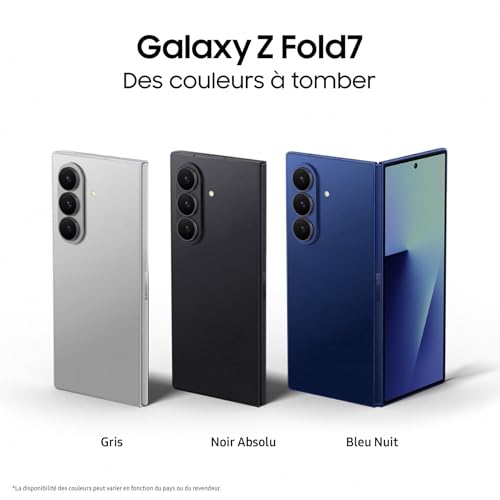 Samsung Galaxy Z Fold7, Smartphone Android 5G avec Galaxy AI, 1 to, Chargeur Secteur Rapide 25W Inclus, Smartphone déverrouillé, Bleu Nuit, Version FR – Image 5