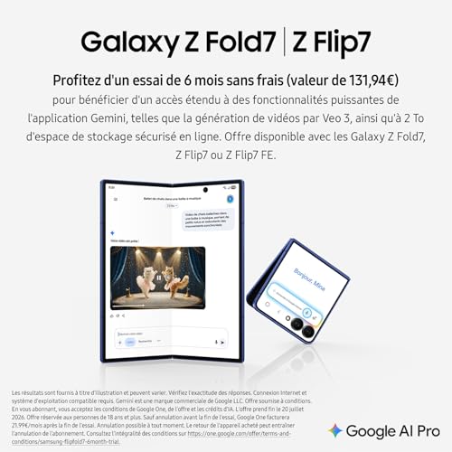 Samsung Galaxy Z Fold7, Smartphone Android 5G avec Galaxy AI, 1 to, Chargeur Secteur Rapide 25W Inclus, Smartphone déverrouillé, Bleu Nuit, Version FR – Image 6