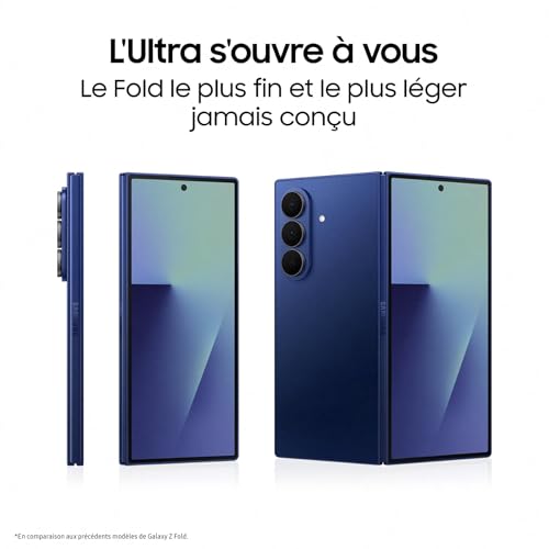 Samsung Galaxy Z Fold7, Smartphone Android 5G avec Galaxy AI, 1 to, Chargeur Secteur Rapide 25W Inclus, Smartphone déverrouillé, Bleu Nuit, Version FR – Image 7