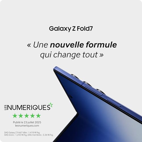Samsung Galaxy Z Fold7, Smartphone Android 5G avec Galaxy AI, 512 Go, Chargeur Secteur Rapide 25W Inclus, Smartphone déverrouillé, Gris, Version FR – Image 4