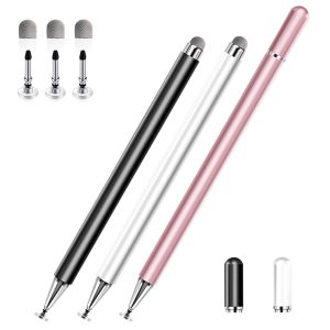 Stylet pour Tablettes Tactiles et Smartphones, Stylo pour Samsung/Xiaomi/Lenovo/iPhone/Tablette Tactile, Compatible avec iPad Pro/Mini/Air - 3 Pack, Haute Précision et Sensibilité