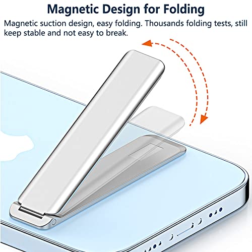 Support de Téléphone Portable de Table en Aluminium Vertical et Horizontal Ultra Mince, Support de Téléphone Portable à Angle réglable pour Accessoires de Smartphone iPhone Samsung - Noir – Image 5