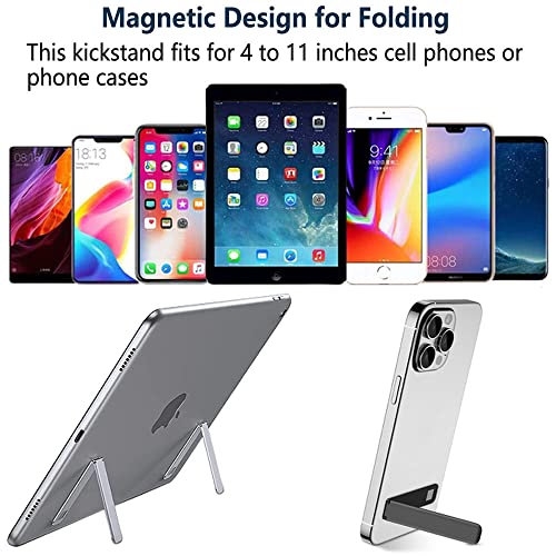 Support de Téléphone Portable de Table en Aluminium Vertical et Horizontal Ultra Mince, Support de Téléphone Portable à Angle réglable pour Accessoires de Smartphone iPhone Samsung - Noir – Image 6