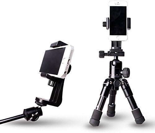 Support téléphone Universel pour trépied – Rotation à 360°, Filetage 1/4", Compatible avec Smartphones 5,8–10,5 cm (iPhone, Samsung, Huawei) – Image 4